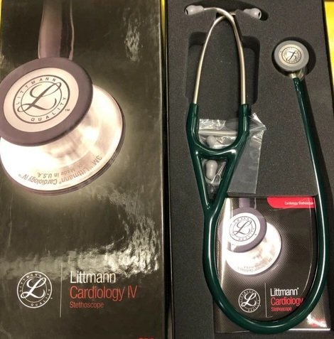 3M-Littmann-Cardiology-IV-Stethoscope-27-inch-Hunter Littmann Cardiology IV Hunter Green Standard (6155) - Image 8