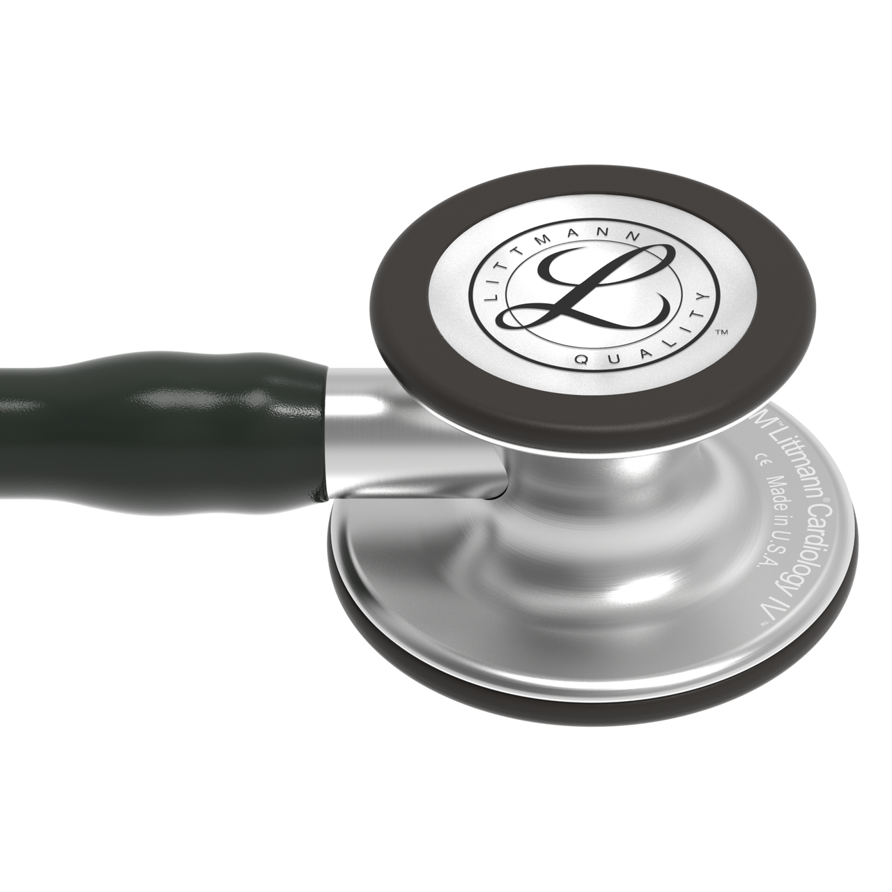 6152-04_SIDE_HIGH01x__47003 Littmann Cardiology IV Black Standard Stethoscope: 6152 - Image 3