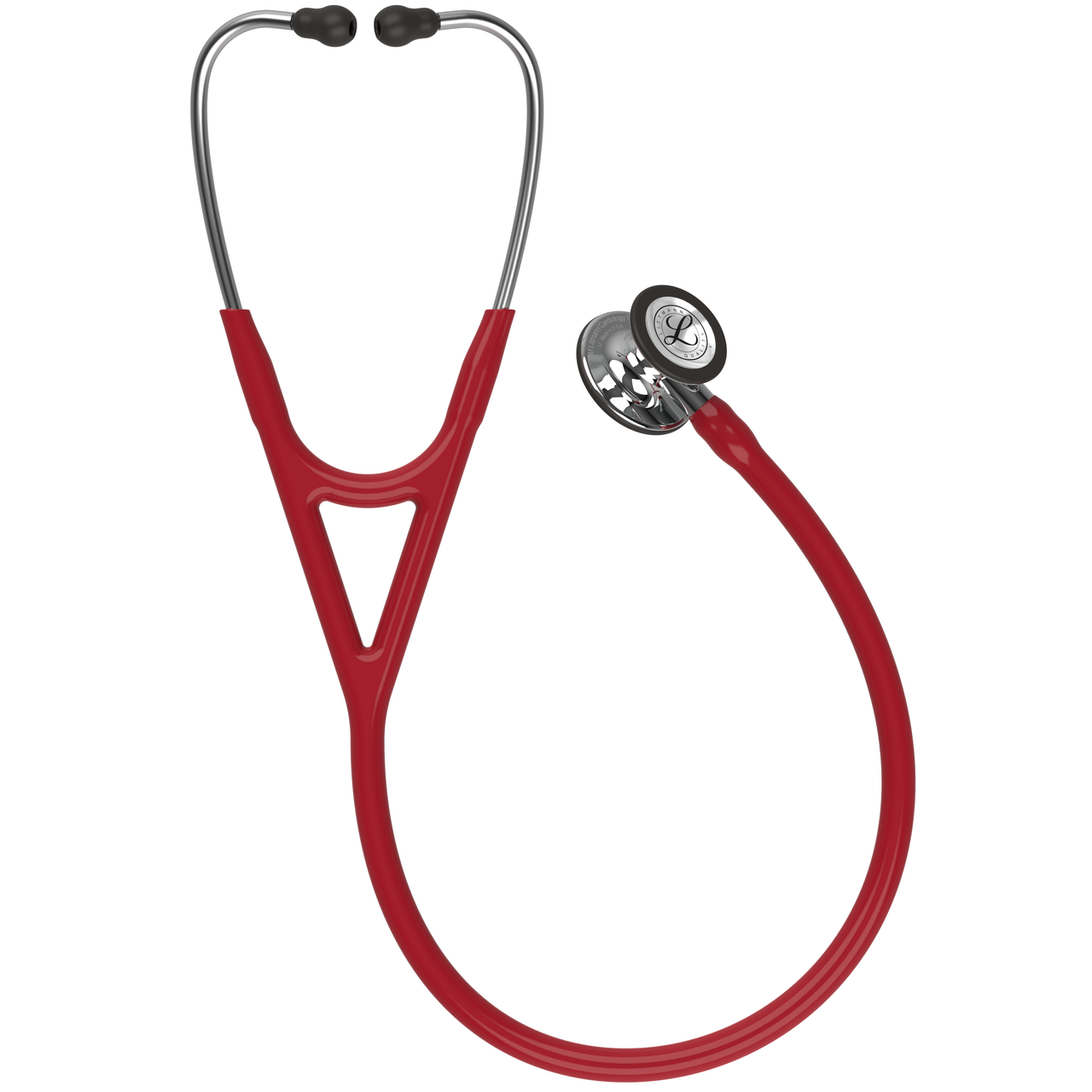 6170-02_CURVE_CP_TWIST01x__12129 Littmann Cardiology IV Burgundy Mirror Stethoscope (6170) - Image 3