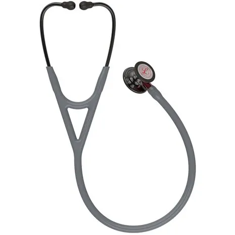 6183-littmann-cardiology-IV-stethoscope-1.webp.pagespeed.ce.TwHPfdbNiK Littmann Cardiology IV Gray Smoke- Red Stem (6183) - Image 5