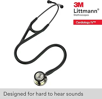 61j2ItbtahL._AC_UF350,350_QL80_FMwebp_ Littmann Cardiology Black Champagne Finish Stethoscope (6179) - Image 4
