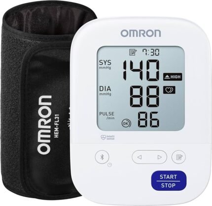 Omron 7156T Digital Blood Pressure Monitor with 360° Accuracy Intelli Wrap Cuff for All Arm Sizes Accurate Measurements and Bluetooth Connectivity