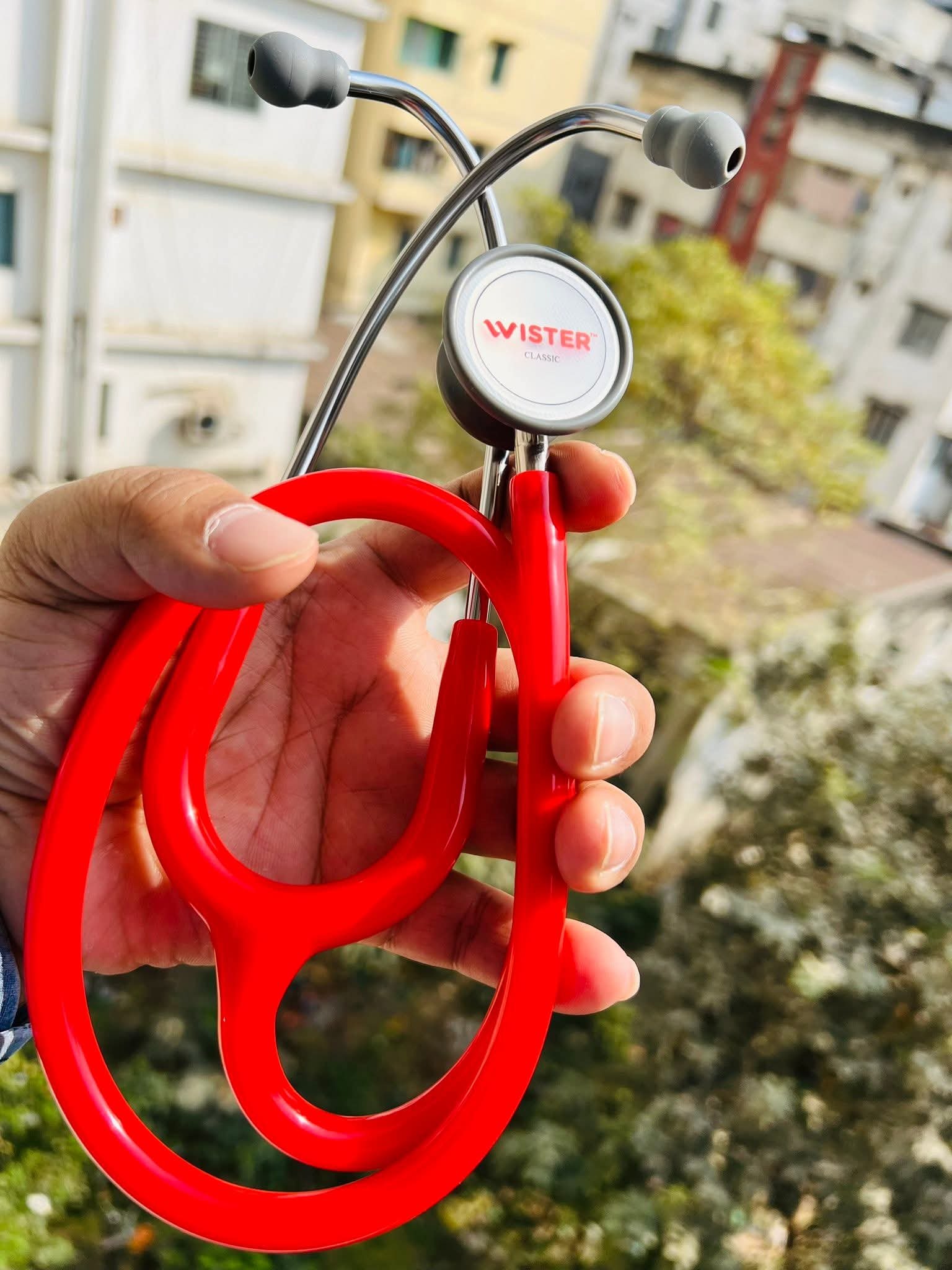 FB_IMG_1761573581979 WISTER™ Classic Pediatric Red Stethoscope - Image 2