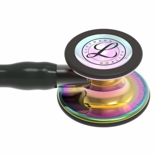 cardiology-iv-6240-high-polish-rainbow-finish-black-tube-smoke-stem-and-smoke-headset (2) Littmann Cardiology IV Black Rainbow High Polish - Image 5