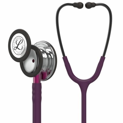 classic-iii-monitoring-5960-mirror-chestpiece-plum-tube-pink-stem-and-smoke-headset Littmann Classic III Plum Mirror /champnge (5960) - Image 1