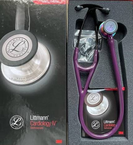 images - 2025-10-28T192423.989 Littmann Cardiology IV Plum Rainbow High Polish (6239) - Image 6