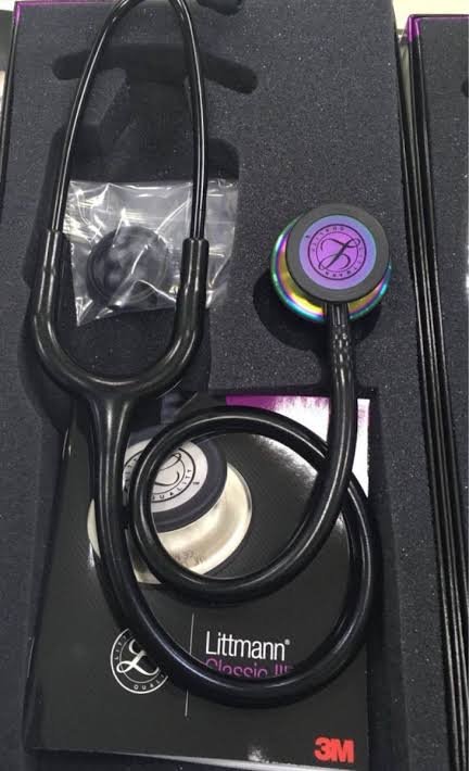 images (80) Littmann Classic III Stethoscope, Rainbow Black, 5870 - Image 4