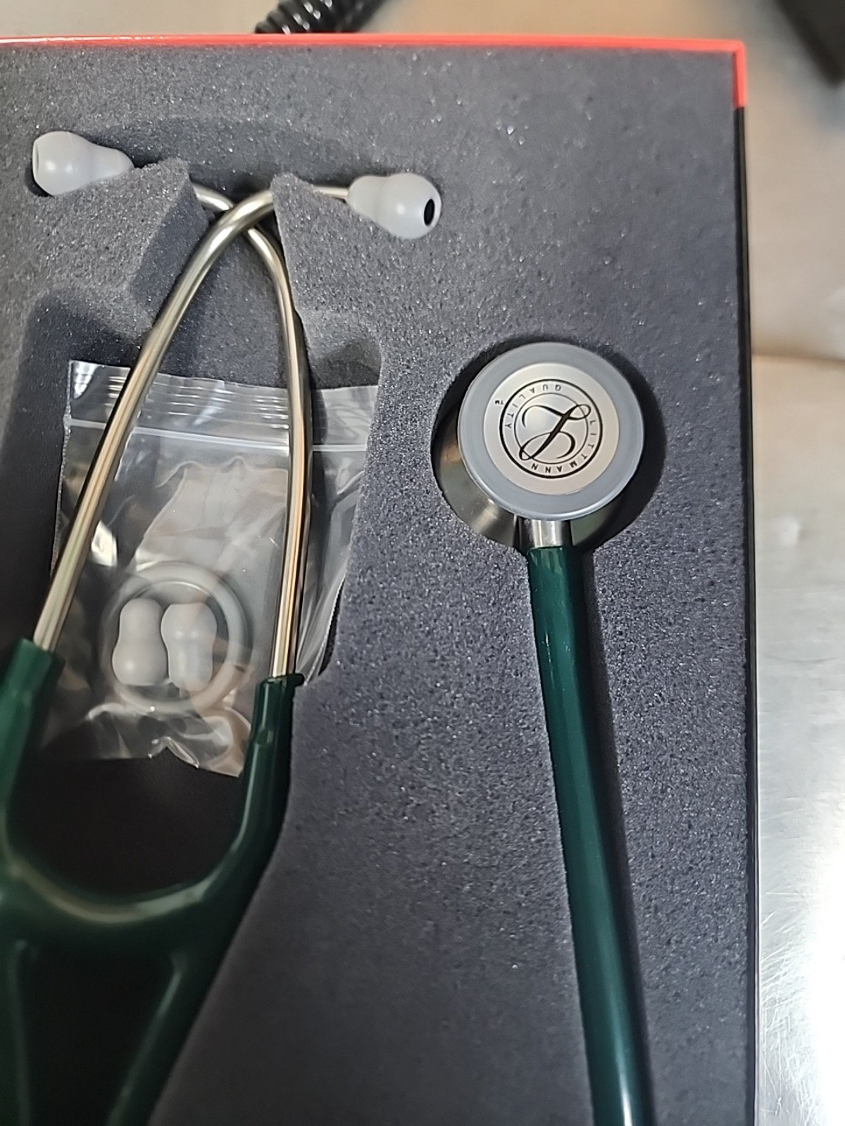 m46952548288_4 Littmann Cardiology IV Hunter Green Standard (6155) - Image 6