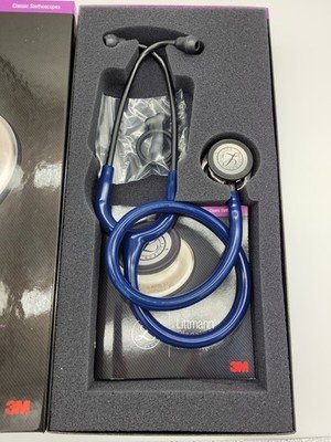 s-l400 Littmann Classic III Navy Blue Mirror Stethoscope - Image 6